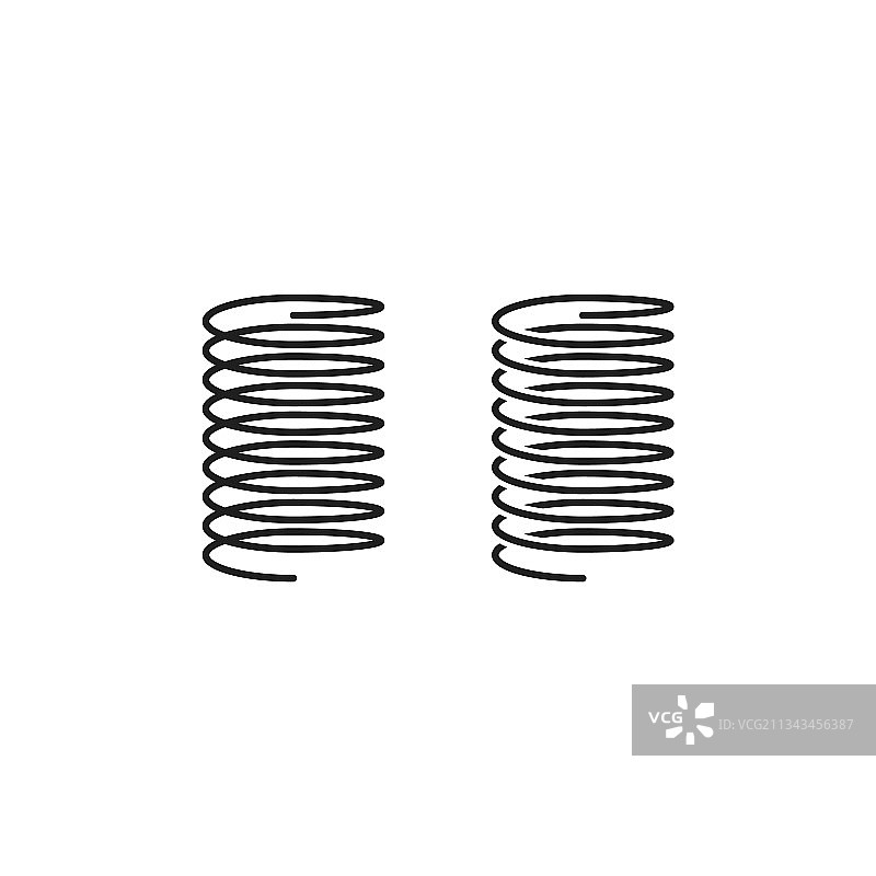 螺旋弹簧图标图片素材