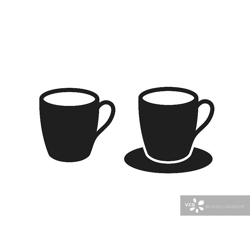 扁平风格马克杯图标图片素材