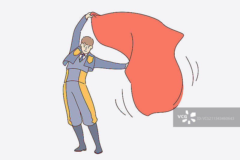 西班牙斗牛士工作概念图片素材
