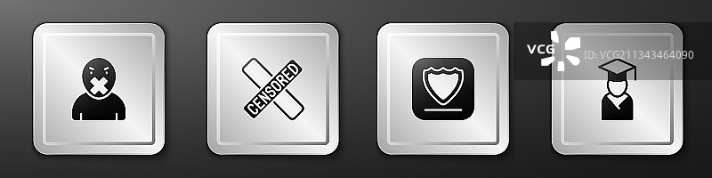 审查和言论自由审查印章图片素材