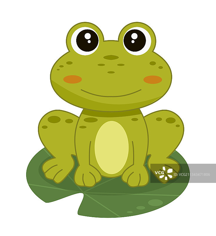 卡通青蛙EPS10图片素材