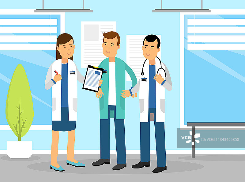 男人和女人医生角色穿着医疗图片素材