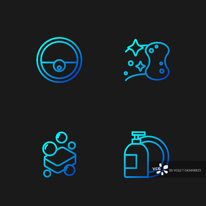 洗洁精瓶子和肥皂组合图片素材