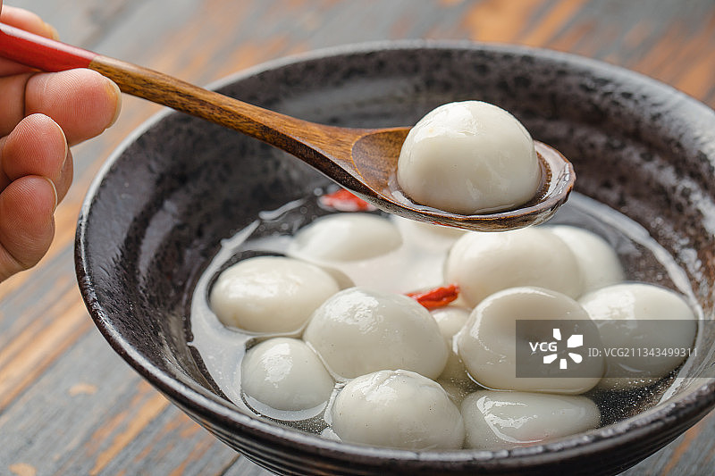 中国传统美食汤圆图片素材