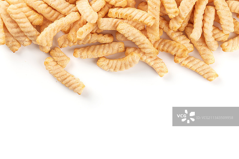 休闲膨化食品虾条图片素材