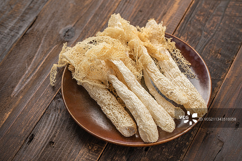 天然食用菌类竹荪图片素材