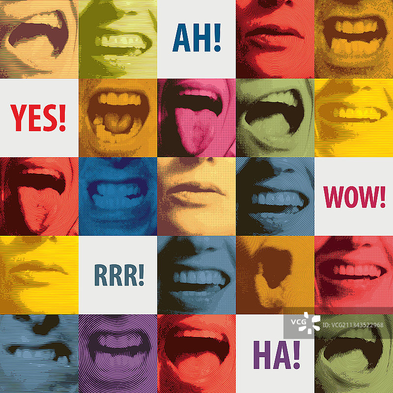 人类嘴唇无缝图案图片素材