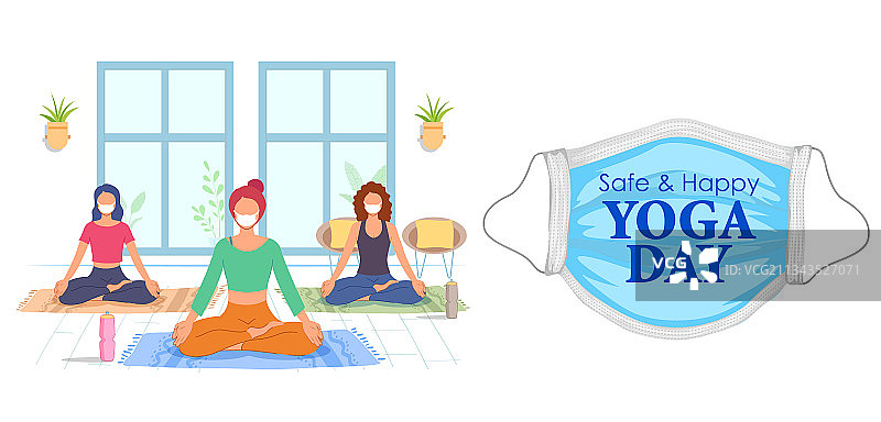 人们为练习做体式和冥想图片素材