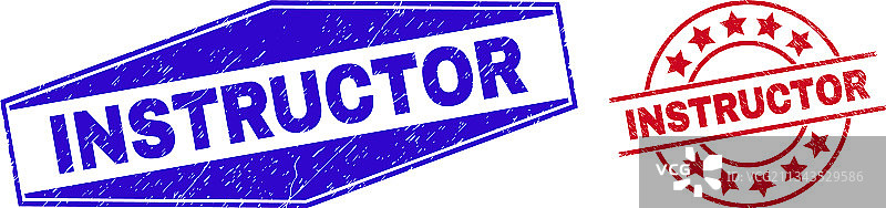 圆形腐蚀印章中的教练图片素材