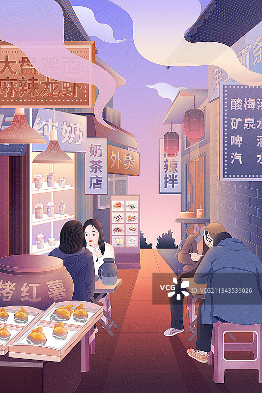 街头小巷图片素材