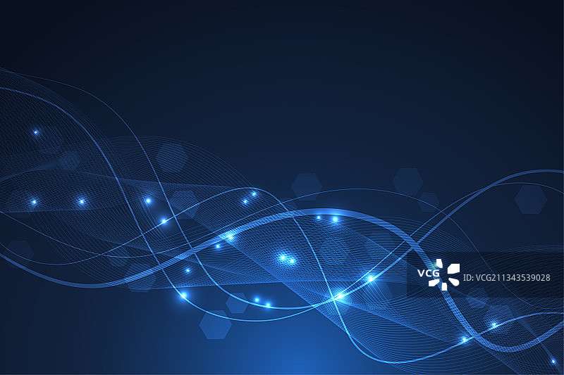 六边形抽象背景大数据图片素材