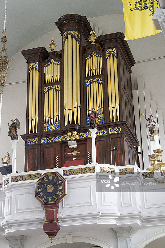 老北教堂的管风琴图片素材