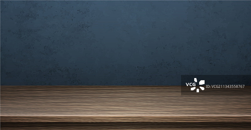 深蓝色实木大桌面图片素材