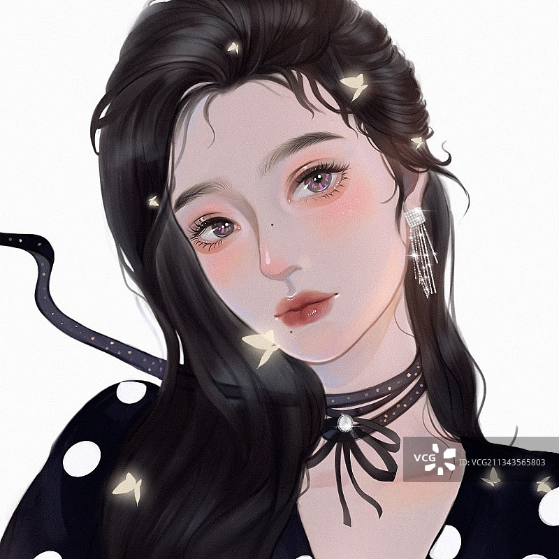 御姐头像图片素材