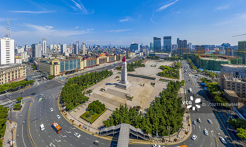 南昌市八一广场全景图片素材