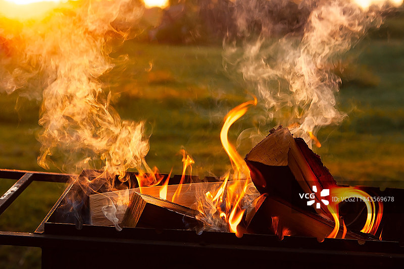 火坑特写图片素材