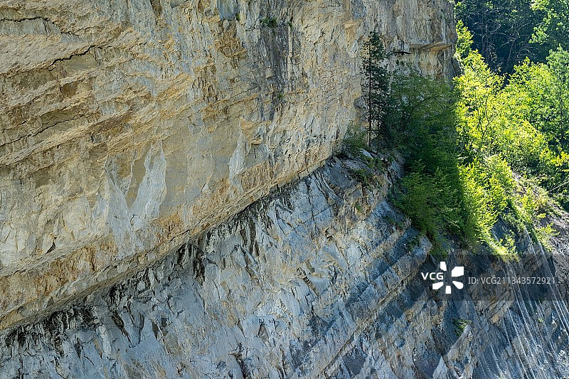 岩层高角度景观图片素材