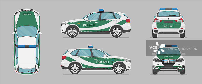 德国警车图片素材