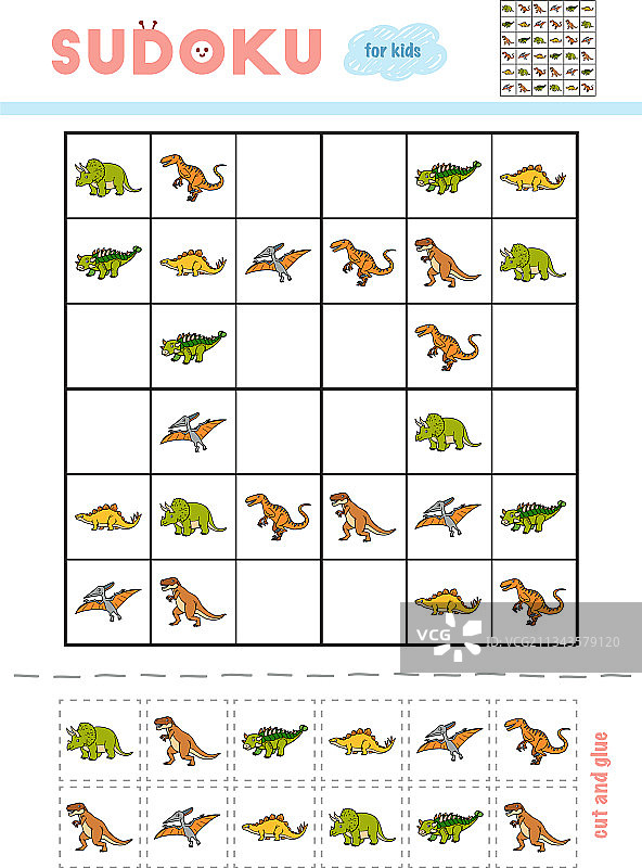 儿童数独教育游戏图片素材