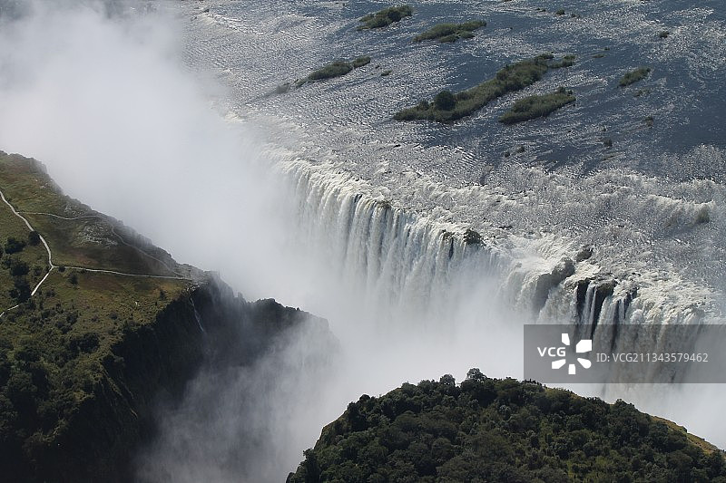 津巴布韦维多利亚瀑布风光图片素材