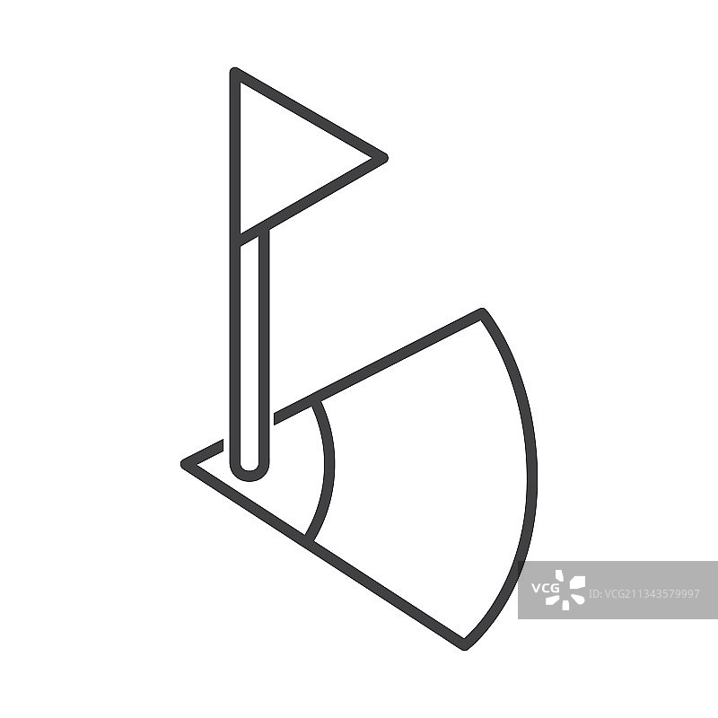 角球插画设计轮廓风格图片素材