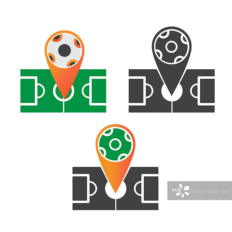 足球位置插画设计图片素材