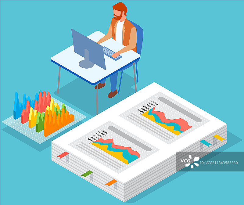 员工分析业务统计指标图片素材