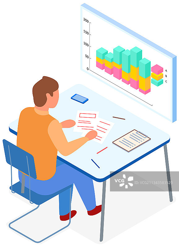 员工分析业务统计指标图片素材