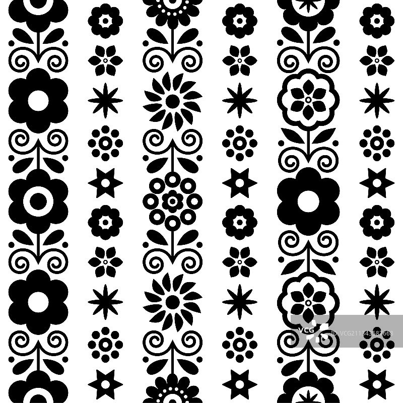 花卉无缝纺织品或面料图案图片素材