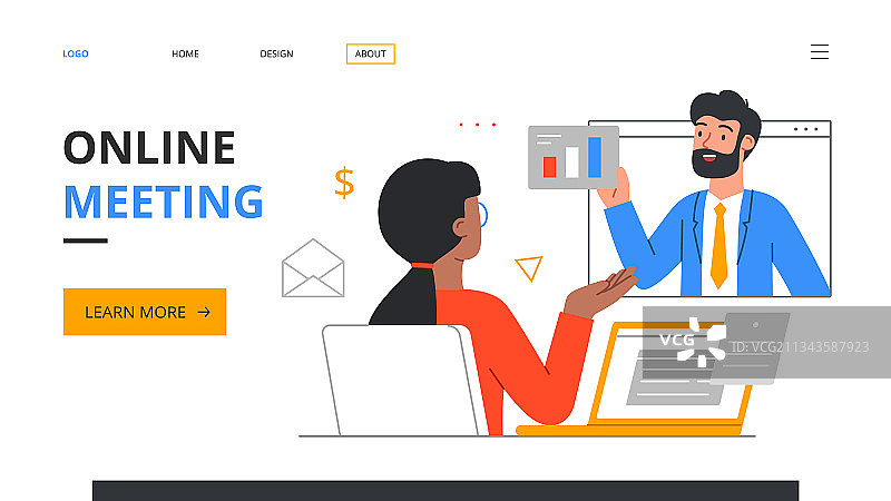 男女角色视频交流图片素材