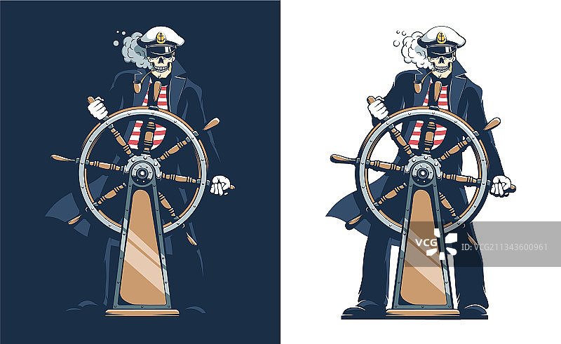 海盗船长 - 骷髅水手图片素材