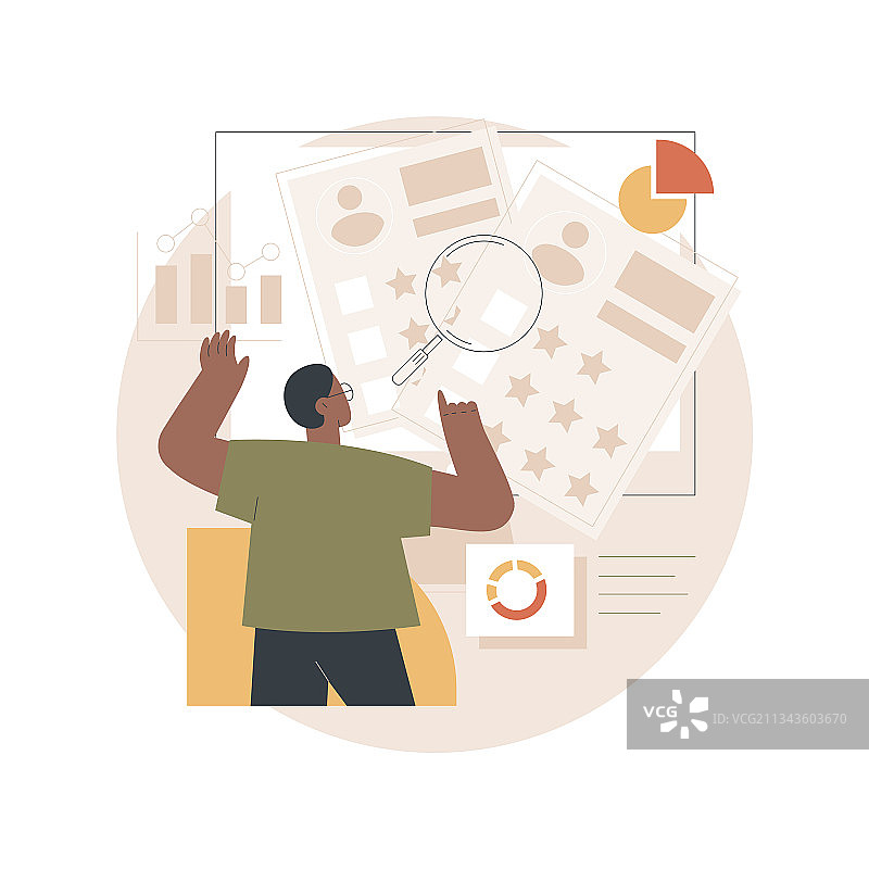 竞争分析抽象概念图片素材