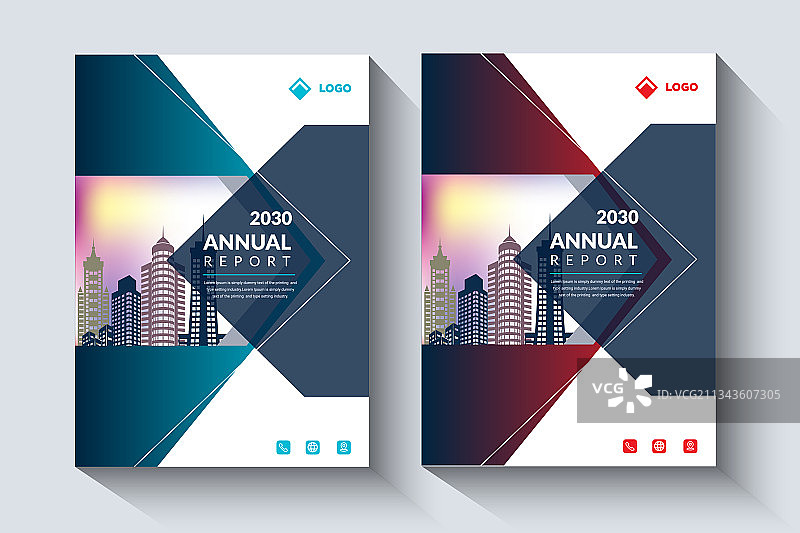 年度报告设计版式传单模板图片素材