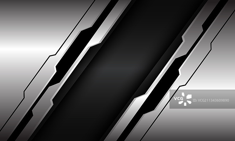 抽象银黑线电路网络深灰图片素材