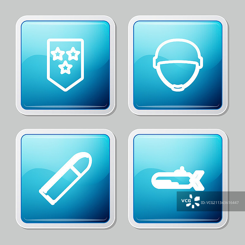 线条V形军用头盔子弹图片素材