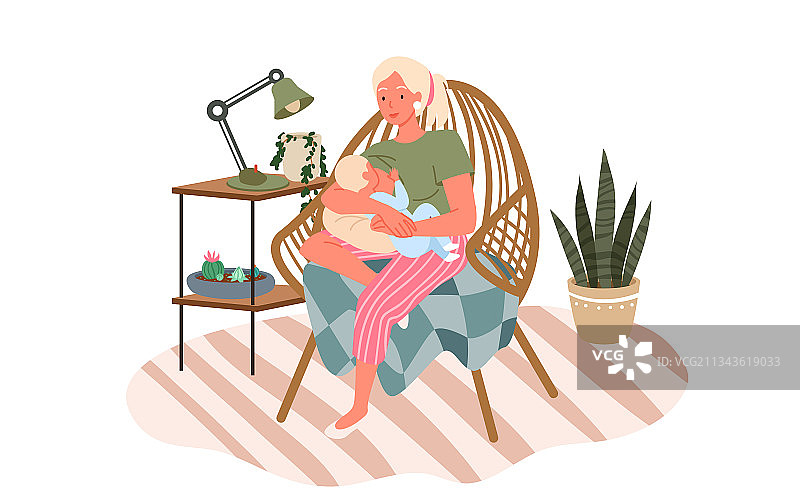 母乳喂养哺乳母亲节快乐图片素材