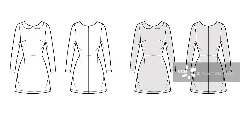 A字裙技术时尚设计图片素材