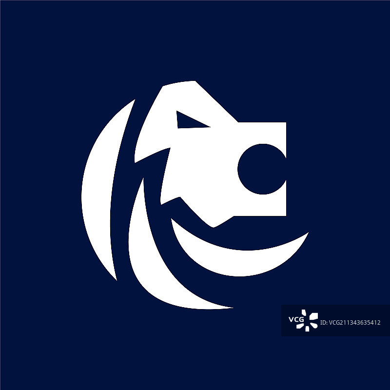 简约狮子标志图片素材