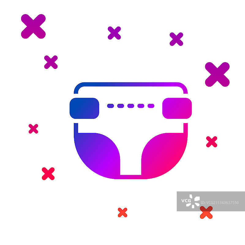彩色成人纸尿裤图标图片素材