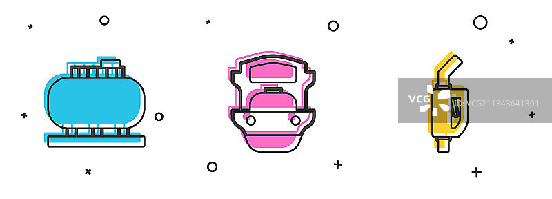 储油罐油轮和汽油图片素材