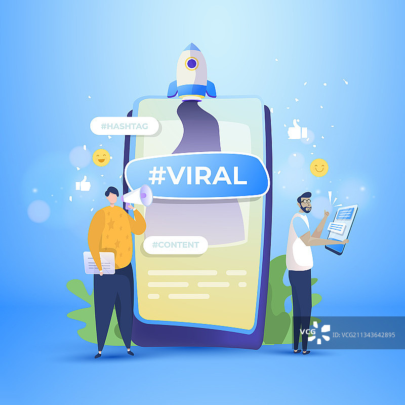 在社交媒体上推广病毒式内容图片素材