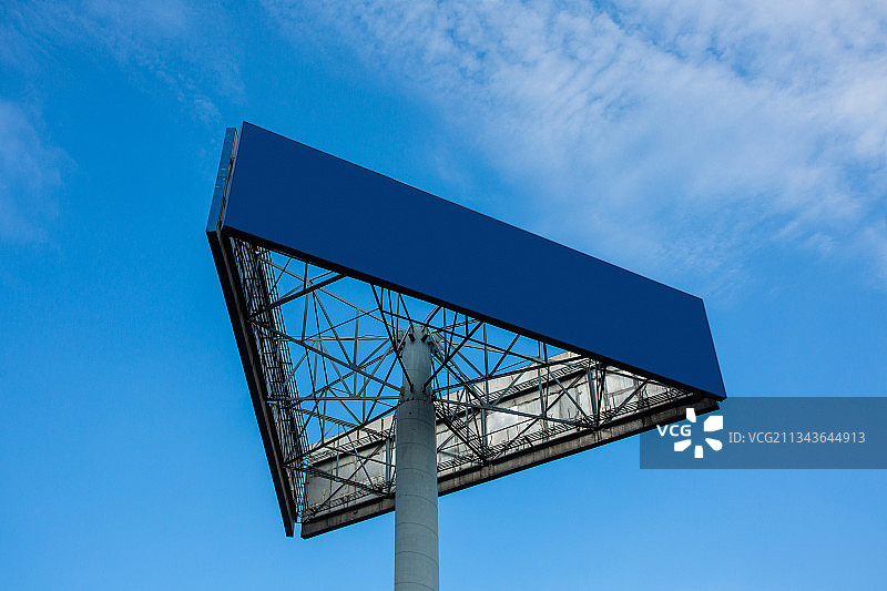 蓝色户外广告牌图片素材