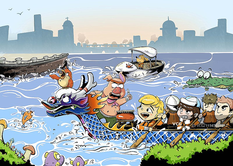 龙舟比赛图片素材