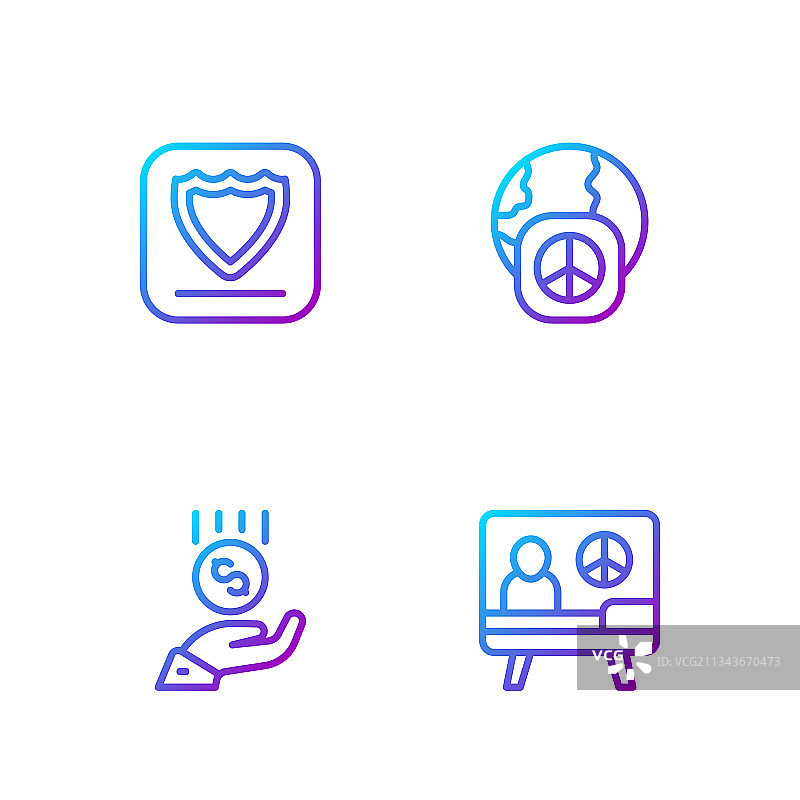 手上的和平硬币 - 最低工资图片素材