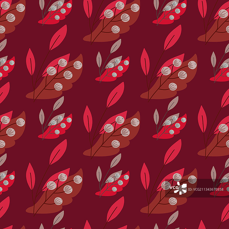 简约自然主题无缝图案图片素材