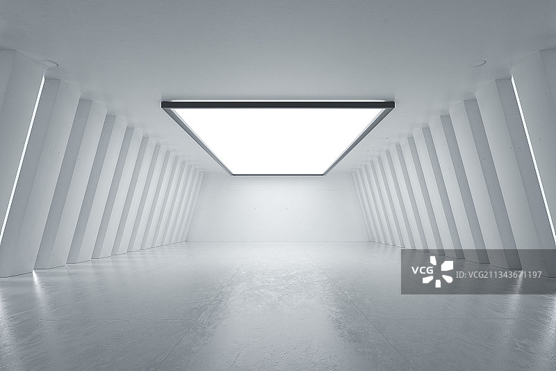 梯形走廊，三维图形图片素材