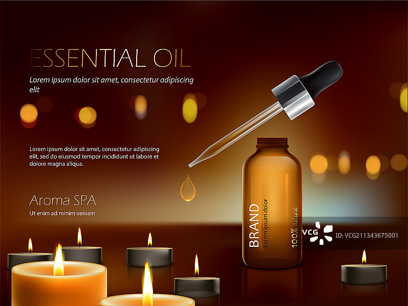 具有滋养保湿效果的深色背景图片素材