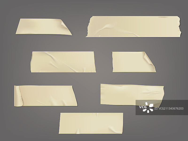 多种胶带片段图片素材