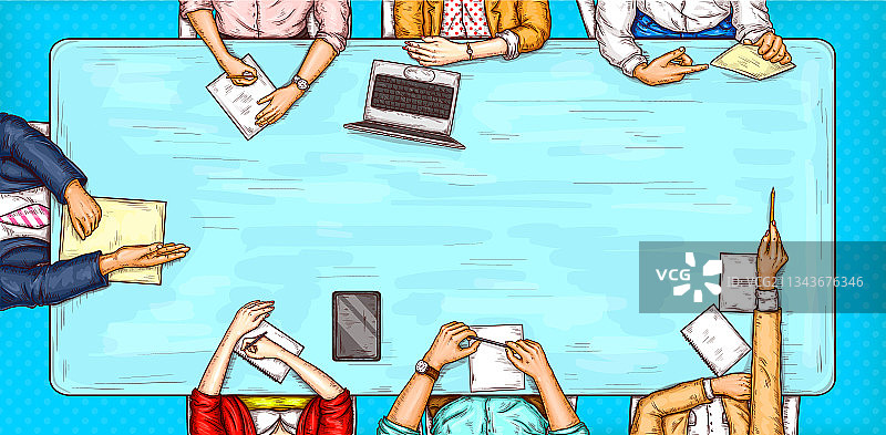 波普艺术一男一女坐着图片素材