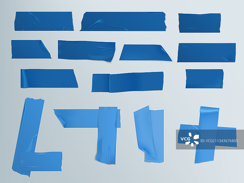 多种胶带片段图片素材